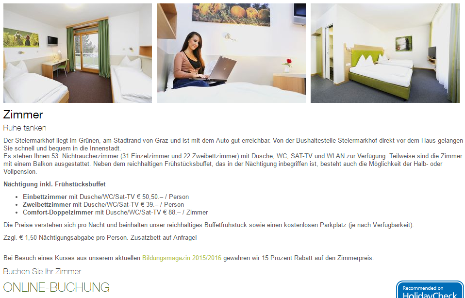 Online-Buchungssystem