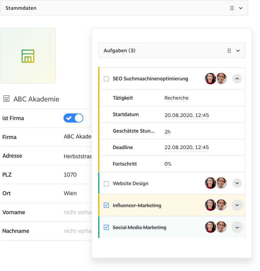 1Tool | Contact tasks EN 1