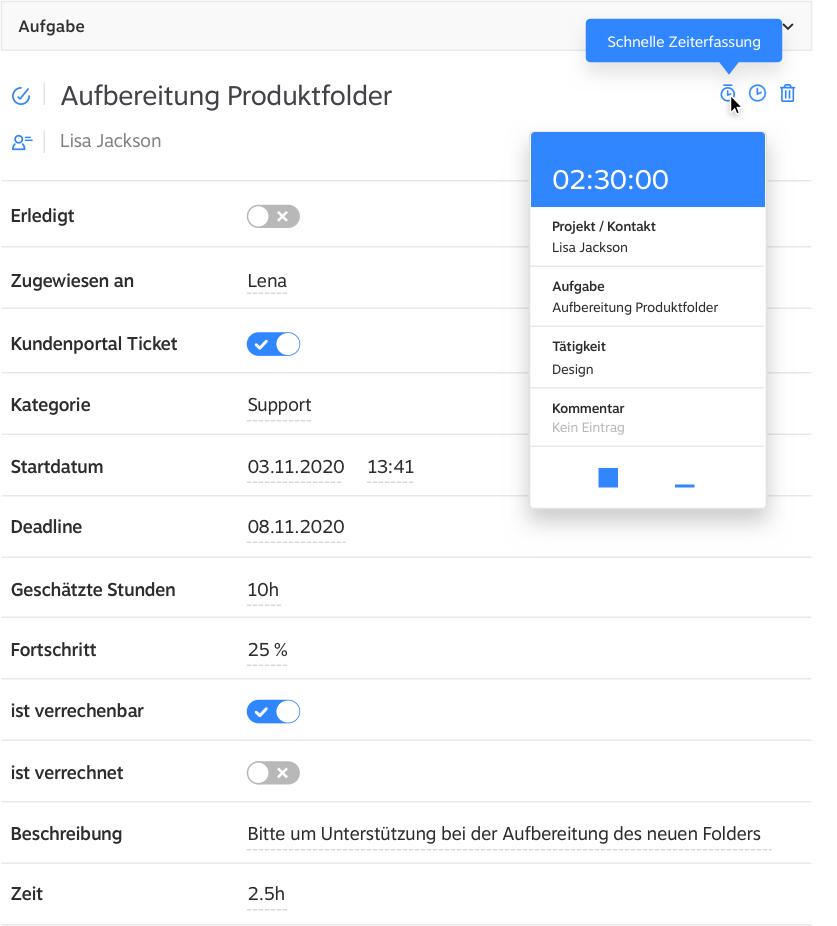 Registro de tiempo de ticket_DE