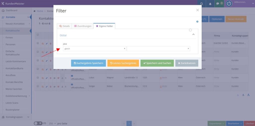 1Tool | Eigene Felder