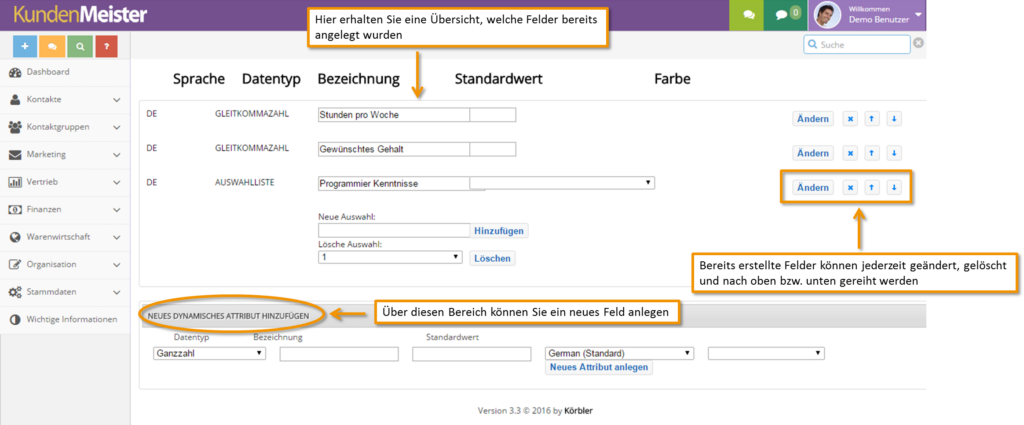 Eigene Felder_Übersicht_bisherige Felder