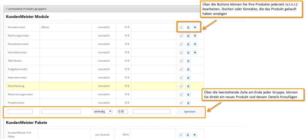 Vue simple_aperçu des groupes de produits