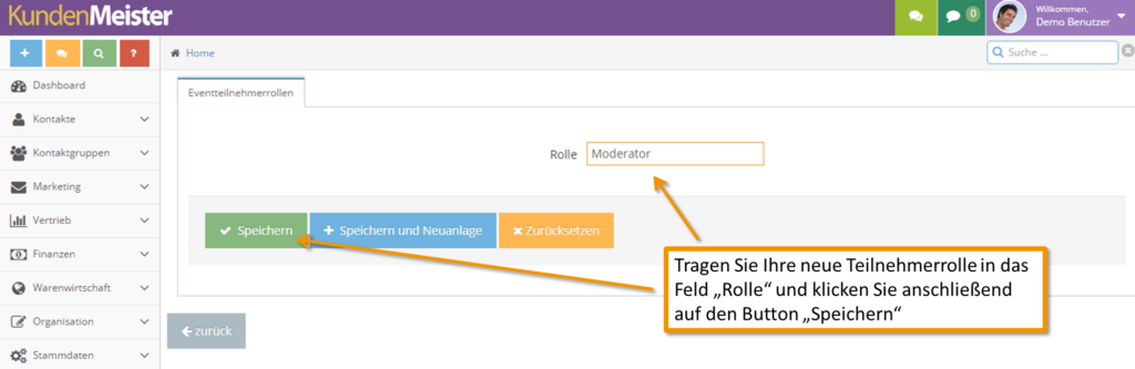 Neue Rolle