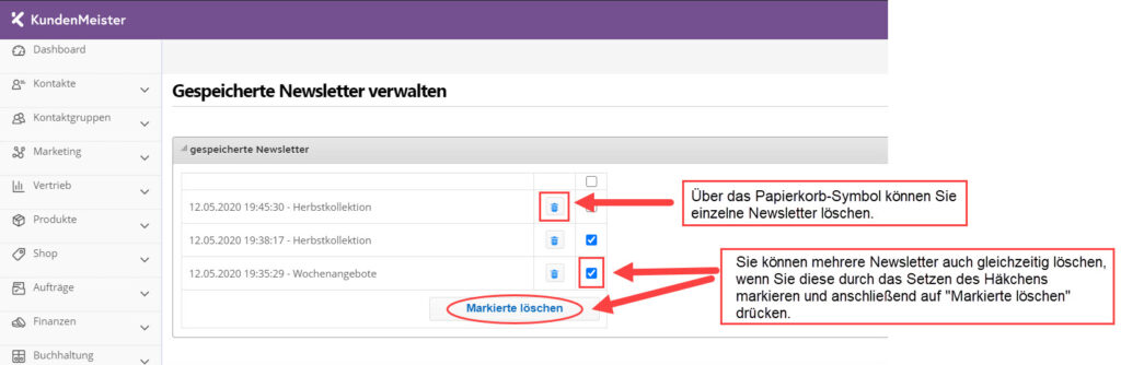 1Tool | Newsletter loeschen2