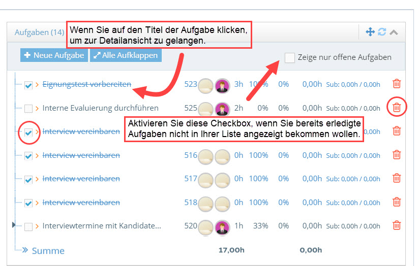 1Tool | Visualização de detalhes do projeto2