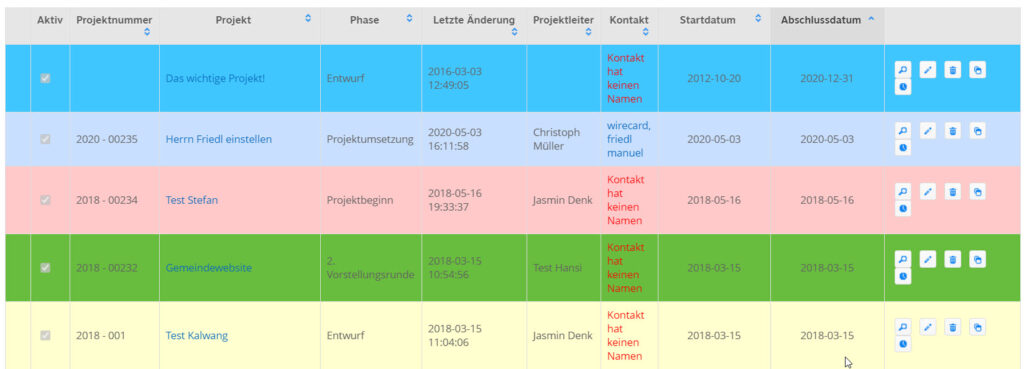 Projekt Übersicht 8 1Tool | Projekt Uebersicht4