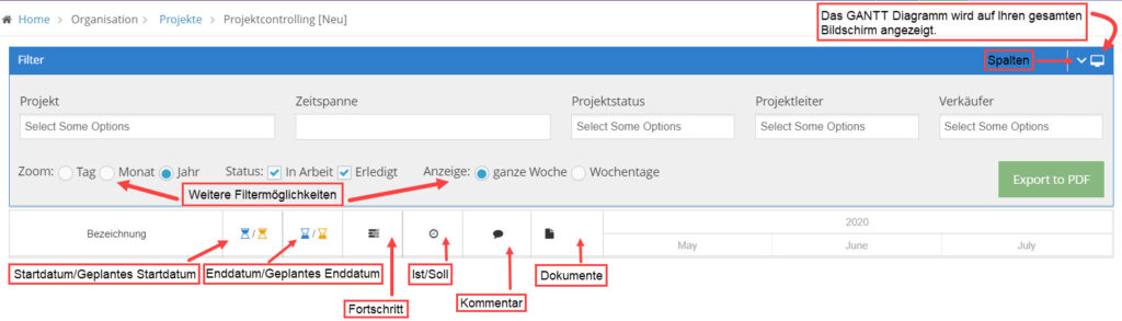1Tool | Projektzeitplan 1