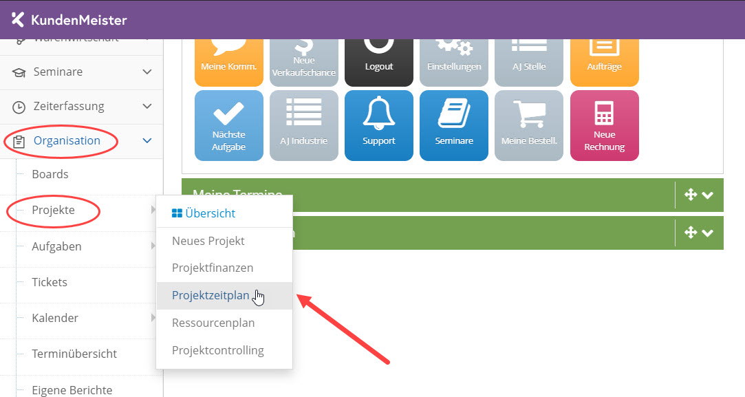 1Tool | Projektzeitplan9