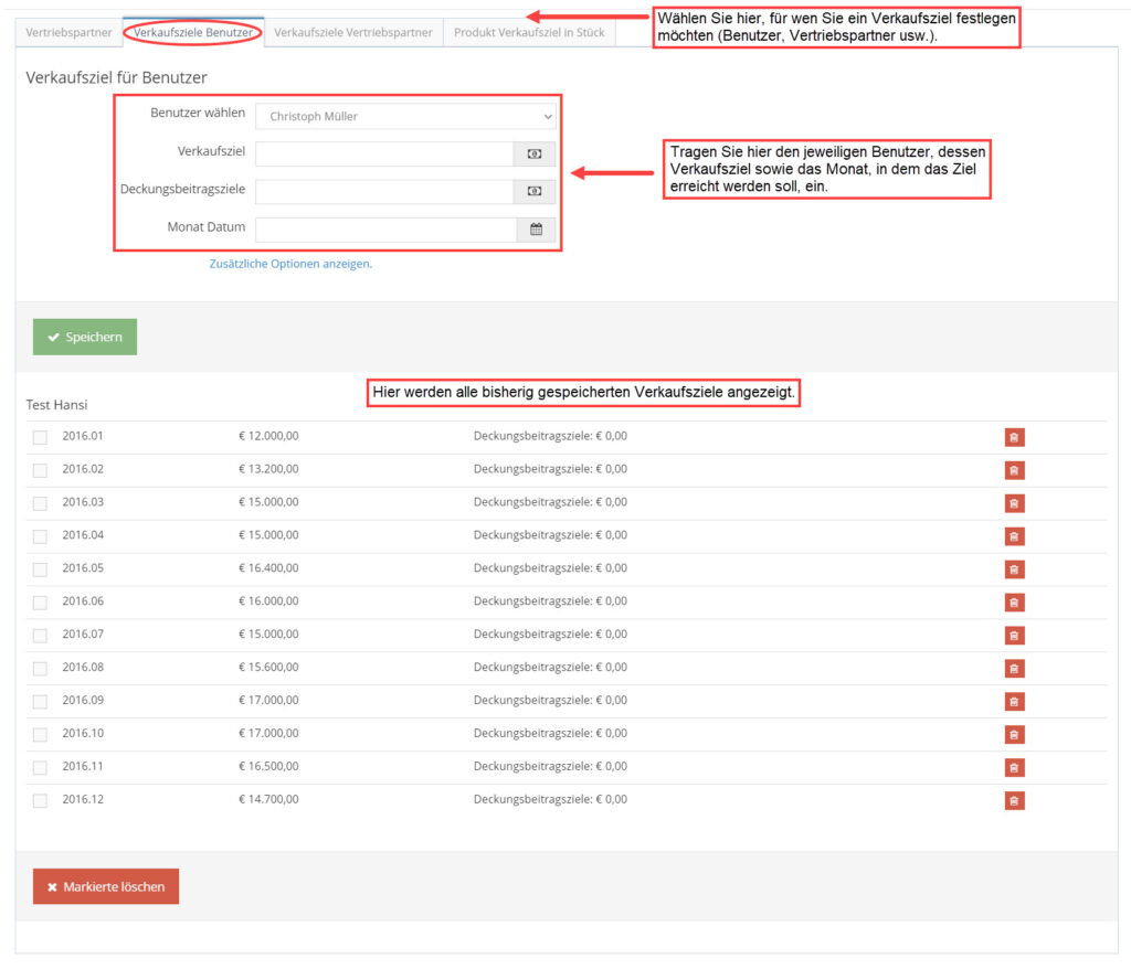 1Tool | objetivos de ventas