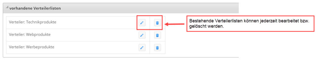 1Tool | distributielijst