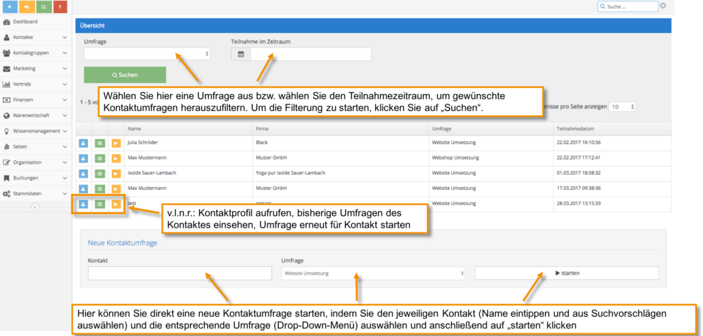 1Tool | Pregled ankete za kontakt