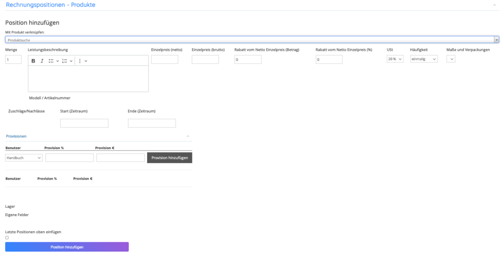 1Tool | Rechnungserstellung 2