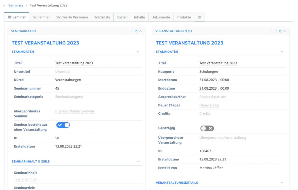 1Tool | datos maestros del seminario